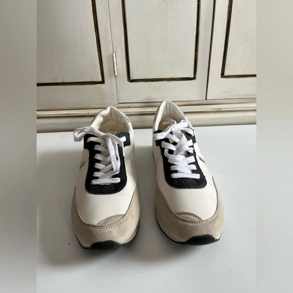 Women’s Sam Edelman Reve Tori sneakers White/Moonlight Grey/So Neutral shoes 11